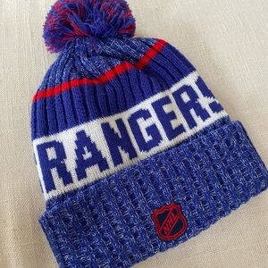 Rangers Blue Knit Beanie